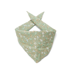 Grandma Annie Sewing Spring Meadow Bandana | Henlo Pets