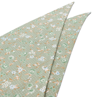 Grandma Annie Sewing Spring Meadow Bandana | Henlo Pets