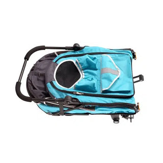 Ibiyaya Happy Pet Bike Trailer/Jogger 2.0 Foldable Pet Stroller - Blue | Henlo Pets