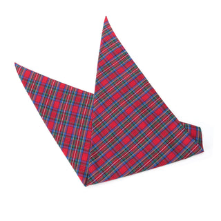 Grandma Annie Sewing Tartan Bandana | Henlo Pets
