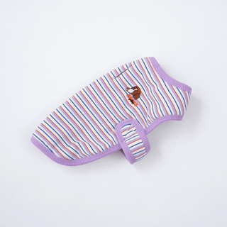 Puppy Gallery JamJam Stripe Dog Vest Lavender | Henlo Pets