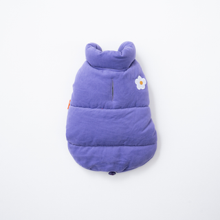 Puppy Gallery Daisy Vintage Purple Puffer Dog Jacket | Henlo Pets