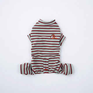 Puppy Gallery JamJam Stripe Mint Jumpsuit | Henlo Pets