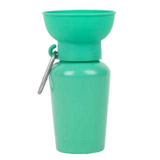 Springer Pets Flip Dog Travel Water Bottle Green | Henlo Pets