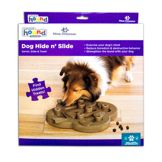 Nina Ottosson Dog Hide N Slide in Wooden Composite | Henlo Pets