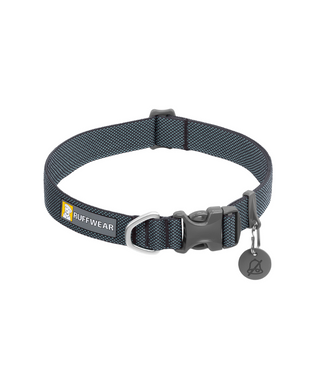 RUFFWEAR Hi & Light Lightweight Dog Collar Basalt Grey | Henlo Pets