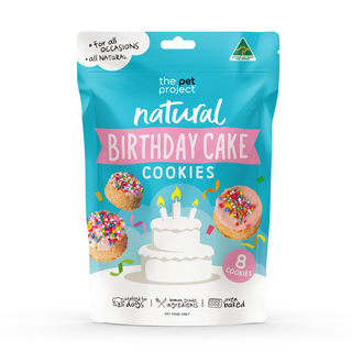 The Pet Project Birthday Cake Cookies Dog Treats | Henlo Pets