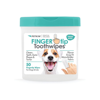 Petkin Fingertip Tooth Wipes | Henlo Pets