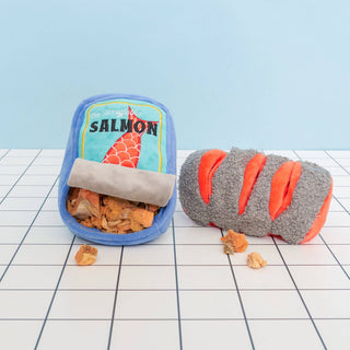 the furryfolks Tinned Salmon Nose Work Dog Toy | Henlo Pets
