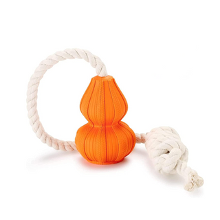 Laroo Ball on Rope Gourd Interactive Tug Dog Toy | Henlo Pets