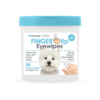 Petkin Fingertip Eye Wipes | Henlo Pets