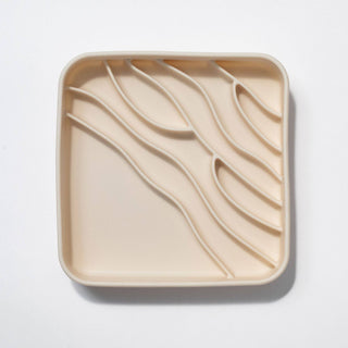 Dogged Beach Slow Feeder Bowl - Buttercream | Henlo Pets