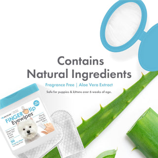 Petkin Fingertip Eye Wipes | Henlo Pets