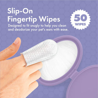 Petkin Fingertip Ear Wipes | Henlo Pets