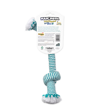 Mammoth Flossy Chews Extra Fresh 2 Knot Bone Rope Toy | Henlo Pets