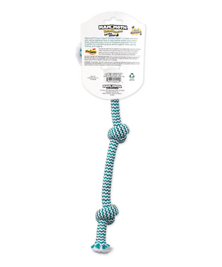 Mammoth Flossy Chews Extra Fresh 3 Knot Tug Rope Toy | Henlo Pets