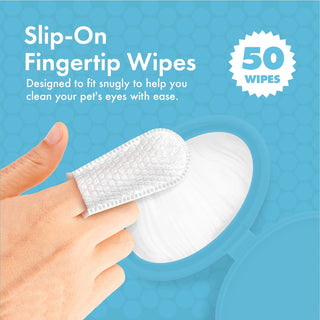 Petkin Fingertip Eye Wipes | Henlo Pets