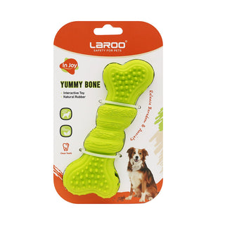 Laroo Yummy Bone Treat Dispenser Toy Lime | Henlo Pets
