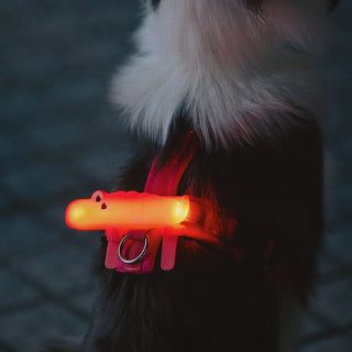 Laroo Crocodile Blinker LED Safety Band - Orange | Henlo Pets