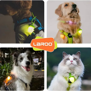 Laroo Nut Blinker LED Safety Light - Pink | Henlo Pets