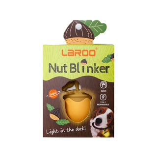 Laroo Nut Blinker LED Safety Light - Brown | Henlo Pets