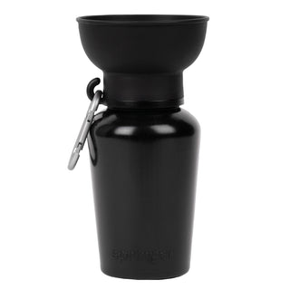 Springer Pets Flip Dog Travel Water Bottle Black | Henlo Pets