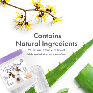Petkin Fingertip Ear Wipes | Henlo Pets