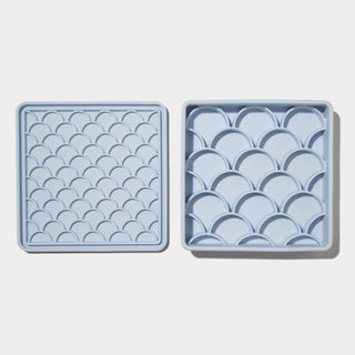 Dogged 3-in-1 Fish Scale Slow Feeder Bowl - Sky | Henlo Pets
