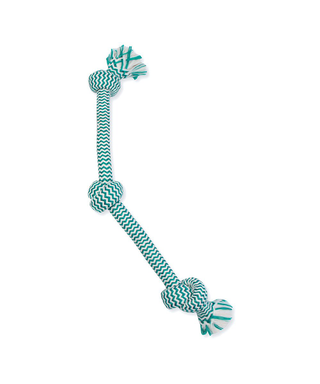 Mammoth Flossy Chews Extra Fresh 3 Knot Tug Rope Toy | Henlo Pets