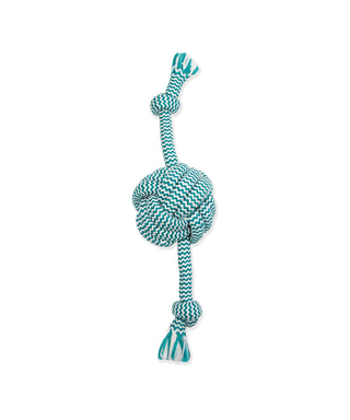 Mammoth Flossy Chews Monkey Fist Ball with Rope Ends Rope Toy | Henlo Pets