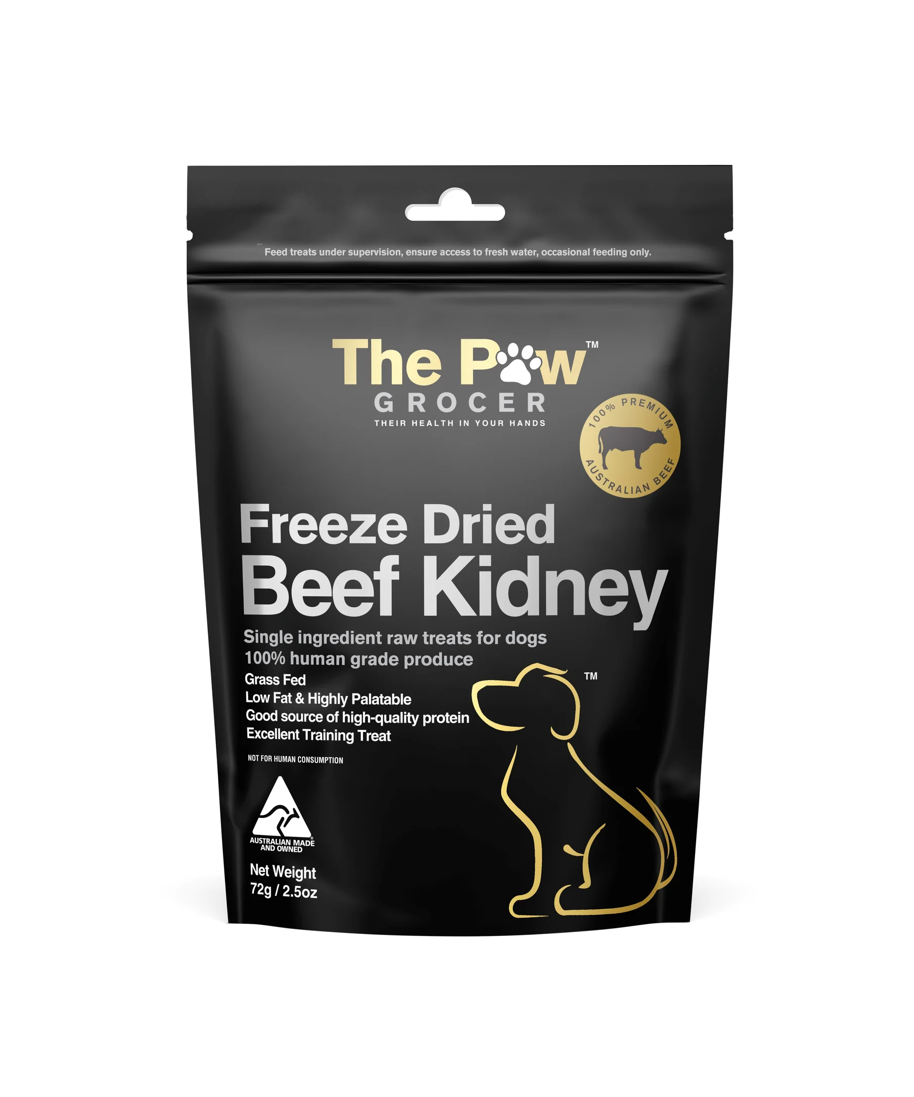 The Paw Grocer Black Label - Freeze Dried Beef Kidney - Henlo Pets