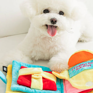 Bite Me My Birthday Play Book Nose Work Toy | Henlo Pets
