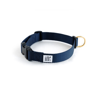 Dog + Bone Snap Collar - Navy | Henlo Pets