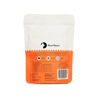 MeatyTreaty Freeze Dried Chicken Breast Dog Treat 100g | Henlo Pets