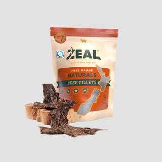 Zeal Free Range Naturals Beef Fillets Dog Treats 125g | Henlo Pets