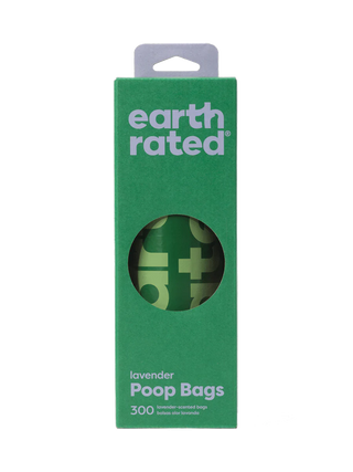 Earth Rated Biodegradable Single Roll 300 Bags With Handle 300 Bags Lavender | Henlo Pets