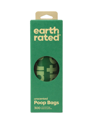 Earth Rated Biodegradable Single Roll 300 Bags With Handle 300 Bags Unscented | Henlo Pets