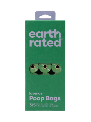 Earth Rated Biodegradable Poop Bag Refill Rolls 315 Bags Lavender | Henlo Pets