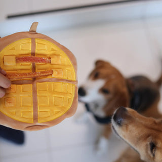 Woof² Egg Waffle Nose-work Soft Plush Dog Toy | Henlo Pets