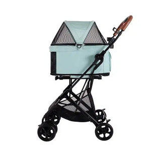 Ibiyaya 3-in-1 Travois Detachable Carrier Pet Stroller for Small to Medium Pets - Spearmint | Henlo Pets