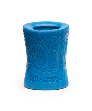 West Paw x Earth Animal Funnl Treat Dispensing Dog Toy Blue Marine | Henlo Pets