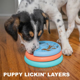 Nina Ottosson Puppy Lickin' Layers Slow Food Dog Bowl | Henlo Pets