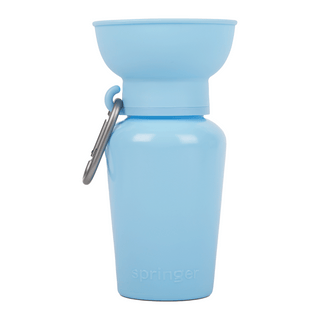 Springer Pets Flip Dog Travel Water Bottle Sky Blue | Henlo Pets