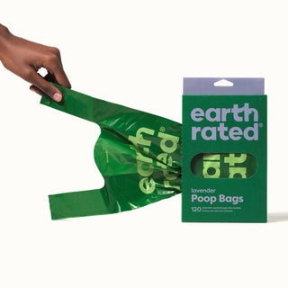 Earth Rated Biodegradable Single Roll Tie Handle Bags | Henlo Pets