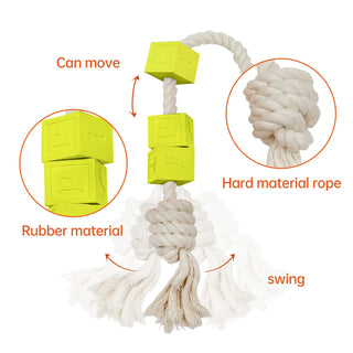Laroo Ball on Rope Puzzle Interactive Tug Dog Toy | Henlo Pets