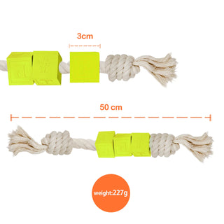 Laroo Ball on Rope Puzzle Interactive Tug Dog Toy | Henlo Pets