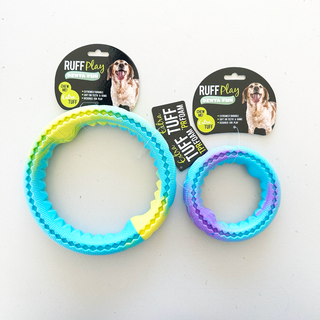 Ruff Play Dental Fun Foam Dental Wheel Dog Toy | Henlo Pets