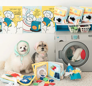 Bite Me It's Laundry Day Play Book Nose Work Toy | Henlo Pets