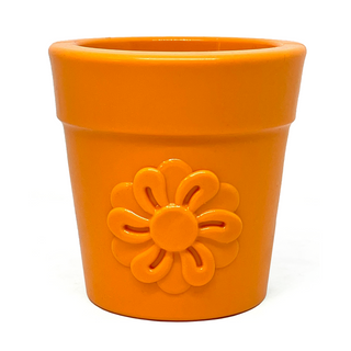 SodaPup Flower Pot Durable Treat Dispenser & Toy Orange | Henlo Pets