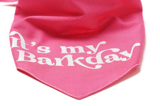 The Paws Barkday Bandana - Pink | Henlo Pets